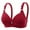 Wine, variant on Loopsun Plus Size Bras for Women, Ladies Traceless Comfortable No Steel Ring Breathable Gathering Bra Woman Underwear Mint Green S