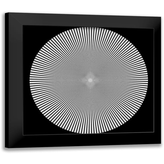 Vintage Apple Collection 13x12 Black Modern Framed Museum Art Print Titled - Optical Illusion Art