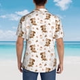 thumbnail image 4 of Fotbe Fall Squirrel Camisa Hawaiana para Hombre Unisex – Camisa Casual de Verano con Botones de Manga Corta de Algodón y Lino,Medium, 4 of 7