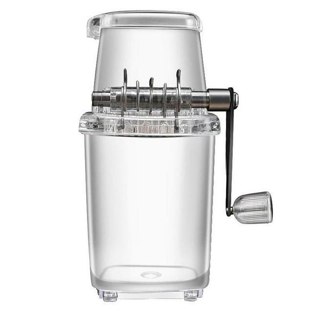 TIELUTT Ensemble Multifonctionnel Ménager Petit Broyeur à Glace Manuel Transparent et Rasoir à Glace Éplucheur en Acier Inoxydable Éplucheur et Presse-Purée Éplucheur Français Éplucheur de Raisin pour Enfants Éplucheur de Peau de Raisin