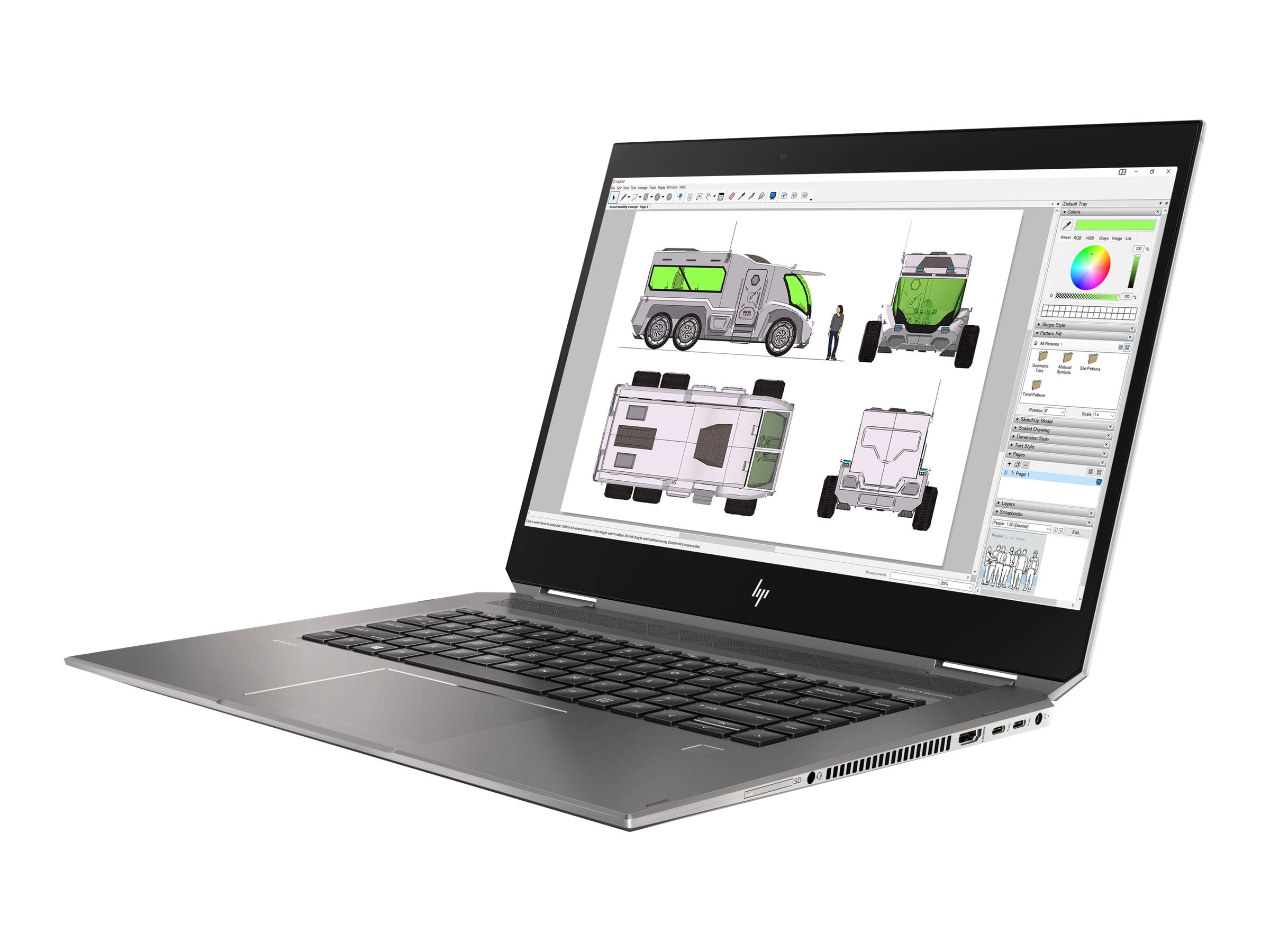 Muf Moreel onderwijs passen HP ZBook Studio x360 G5 15.6" 4K UHD Touchscreen 2-in-1 Laptop, Intel Core  i7 i7-9750H, 512GB SSD, Windows 10 Pro - Walmart.com