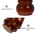 thumbnail image 5 of PTOOTP Set of 4 Brown Wood Furniture Legs for Sofa Couch Replacement, Elegant and Support, 5 of 8