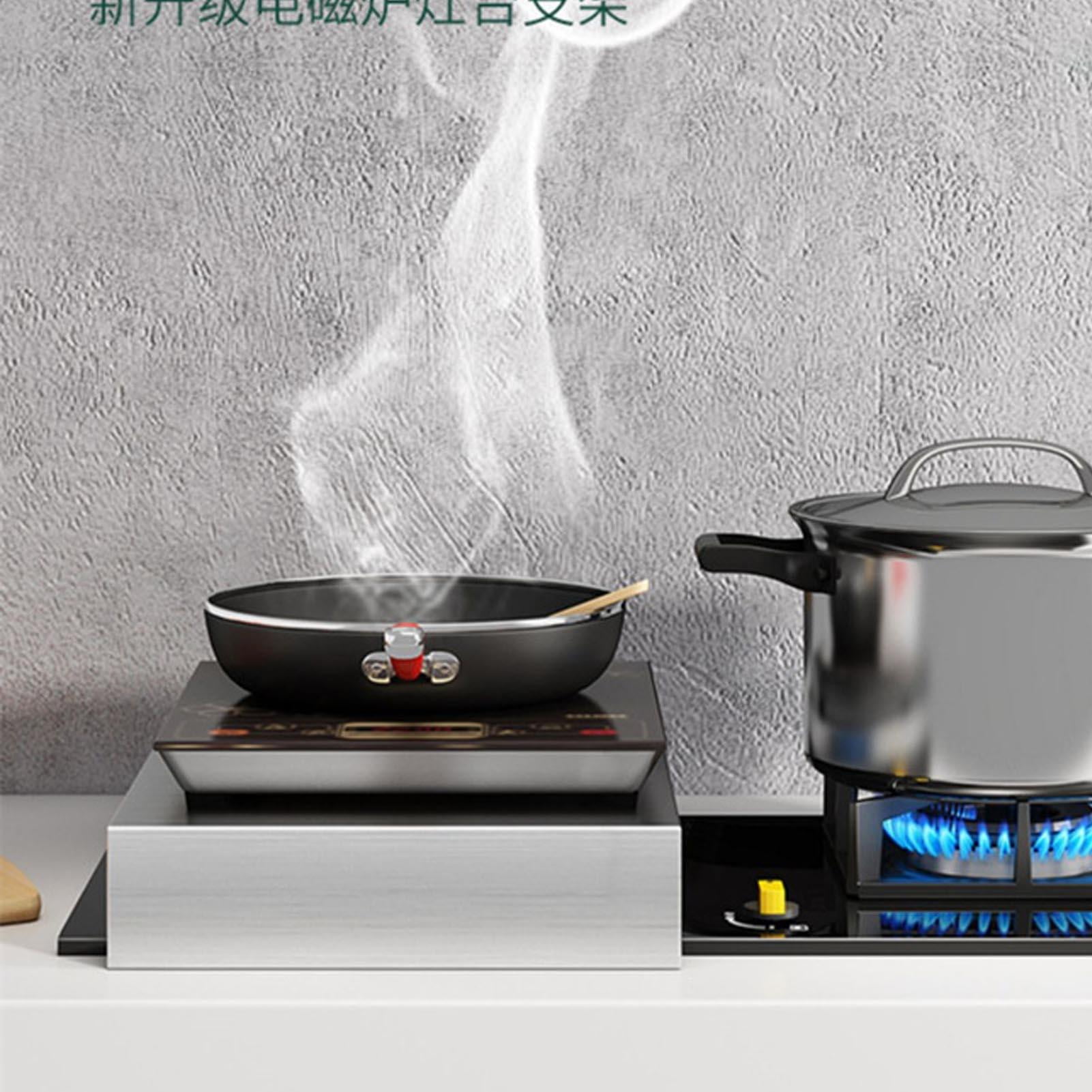 Yajisi 110LBS Stainless Steel Stove Top Cover, Heavy-Duty Gas & Induction Cooktop Protector with Extra Workspace, 18.11 x 12.20 x 2.36 Inches