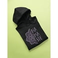 thumbnail image 3 of Flower Mandala Style Sketch Hoodie Women -GoatDeals Designs, Female Large, 3 of 4