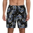 thumbnail image 3 of Uemuo Sunflowers Pattern Mens Swim Trunks Quick Dry Board Shorts with Mesh Lining, Stretch Beach Shorts Quick Dry No-Chafing Board Shorts-Medium, 3 of 9