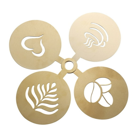 Yatlte Coffee Decorating Stencils, Coffee Latte Mold Chocolate Molds, Decoration Foam Templates for Coffee, Dessert, Cake, Chocolate in Wedding Party Dance Valentine's Day