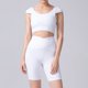 thumbnail image 4 of Gibobby Ropa Deportiva Mujer Mujeres Custom Soild Custom Leggings de talle Running Pilates Workout Soft Yoga Faldas Pantalones cortos(Blanco, S), 4 of 4
