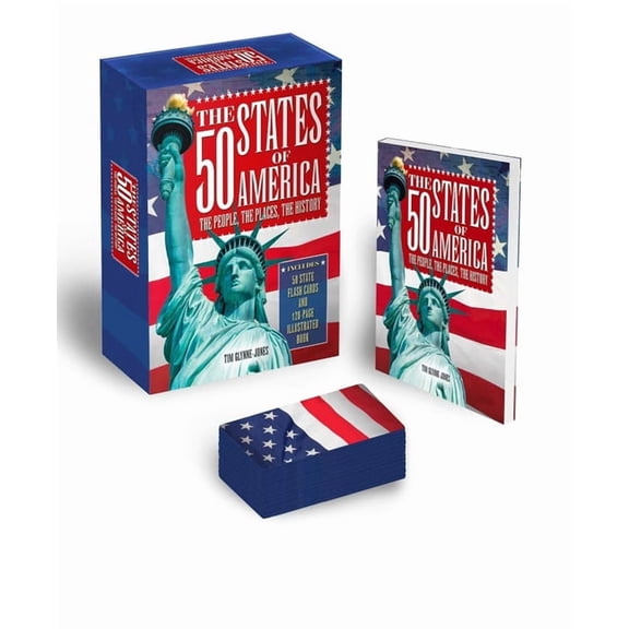 The 50 States of America Book & Card Deck: The People, the Places, the History, (Paperback)