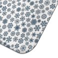 thumbnail image 5 of Blue Christmas Snowflake Pattern Dish Drying Mat for Kitchen 1 Pack, Ultra Absorbent Microfiber Dishes Drainer Mats,16x18in(41x46cm), 5 of 6
