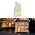 thumbnail image 6 of Christmas Village House Desktop Ornament Sculpture Ceramic Material for Table Centerpiece Family Home, 6 of 8