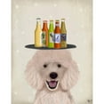 thumbnail image 3 of Fab Funky 20x24 Black Modern Framed Museum Art Print Titled - Poodle Beer Lover, 3 of 5
