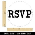 thumbnail image 2 of RSVP Fun Text Self-Inking Rubber Stamp Ink Stamper - Black Ink - Medium 1 Inch, 2 of 7
