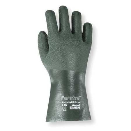 ANSELL 04-412 Chemical Resistant Glove,PVC,12 In.,M,PR 