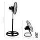 thumbnail image 2 of Ventilador 3 En 1 Pedestal Piso Y Pared 3 Aspas 18 Pulgadas LUMO Negro, 2 of 9