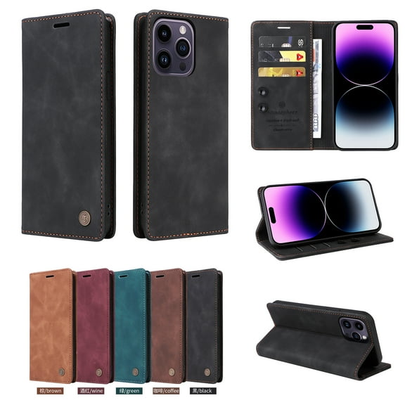 TECH CIRCLE For iPhone 11 Wallet case,PU Leather Flip Folio Case with Card Holders RFID Blocking Kickstand Shockproof TPU Inner Shell Phone Cover forApple iPhone 11 6.1" 2019,Black