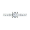 thumbnail image 3 of 1 Carat Diamond Engagement Ring in 14K White Gold (Ring Size 10), 3 of 4