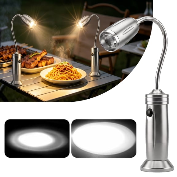 DAYBETTER Barbecue Grill Light, BBQ Lights with Magnetic Base, 360 Degree Flexible Gooseneck, for Camping, Biking, Grill Gadget