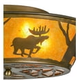 thumbnail image 3 of Meyda Tiffany 113169 Moose At Dawn 4 Light 22" Wide Semi-Flush Ceiling Fixture - Copper, 3 of 7