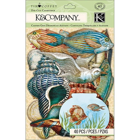 K & Company Travel Cardstock Die-Cuts, 40-Pack