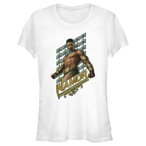 Junior's Black Panther: Wakanda Forever Namor Portrait  Graphic Tee White X Large