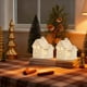 thumbnail image 1 of Adorno Navideño de Cerámica con Forma de Ciervo y Muñeco de Nieve | Figura Decorativa Navideña Luminosa | Luz Nocturna Led de Cerámica Blanca | Centro de Mesa Festivo | Decoración Navideña, 1 of 6