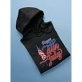 thumbnail image 3 of 4Th July Flag Fireworks Hoodie Women -Image by Shutterstock, Female Small, 3 of 4