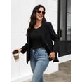 thumbnail image 6 of Ekouaer Womens Long Sleeve Shirt Thermal Top Soft Lightweight Base Layer Shirt with Lace Trim Warm Scoop Neck Underwear for Winter, 6 of 8