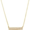 Lesa Michele Swarovski Elements Sterling Silver Bar Necklace