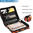 thumbnail image 3 of FORMRS Zipper Binder with Shoulder Strap 2-inch Ring 500 Sheet Capacity File Bag, Black Cat, 3 of 5