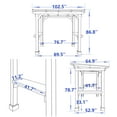 thumbnail image 3 of VEIKOUS 8' x 5' Outdoor Hardtop Gazebo, BBQ Grill Gazebo W/ Workstation Shelves for Lawn, Garden, Deck, 3 of 12