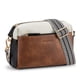 thumbnail image 1 of Bolso bandolera BOSTANTEN pequeño con triple cremallera para teléfono móvil, marrón, 1 of 7