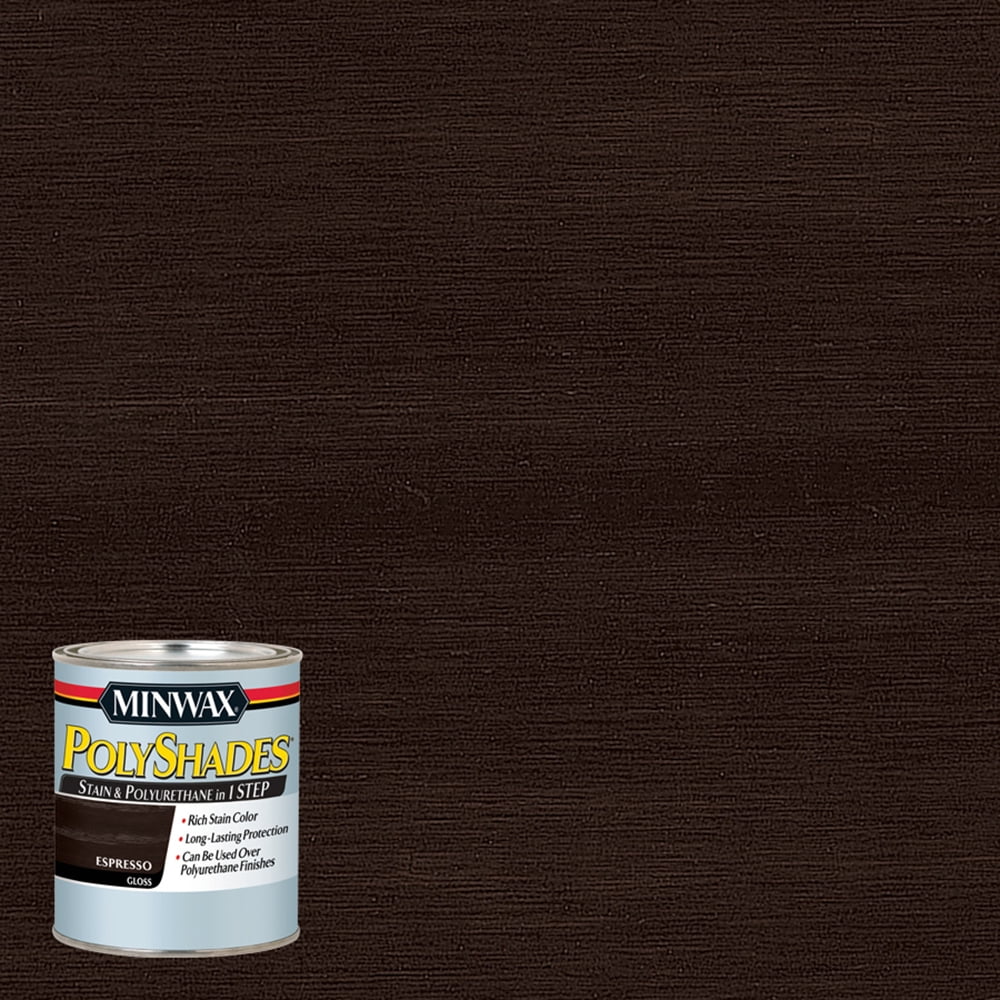 Minwax® PolyShades® Espresso, Gloss, Half Pint