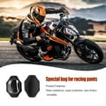 thumbnail image 3 of 1 Pair Professional Motorcycle Racing Kneepads Portable Scratch Proof Adjustable Knee Slider Protectors Protective Gears Black, 3 of 7