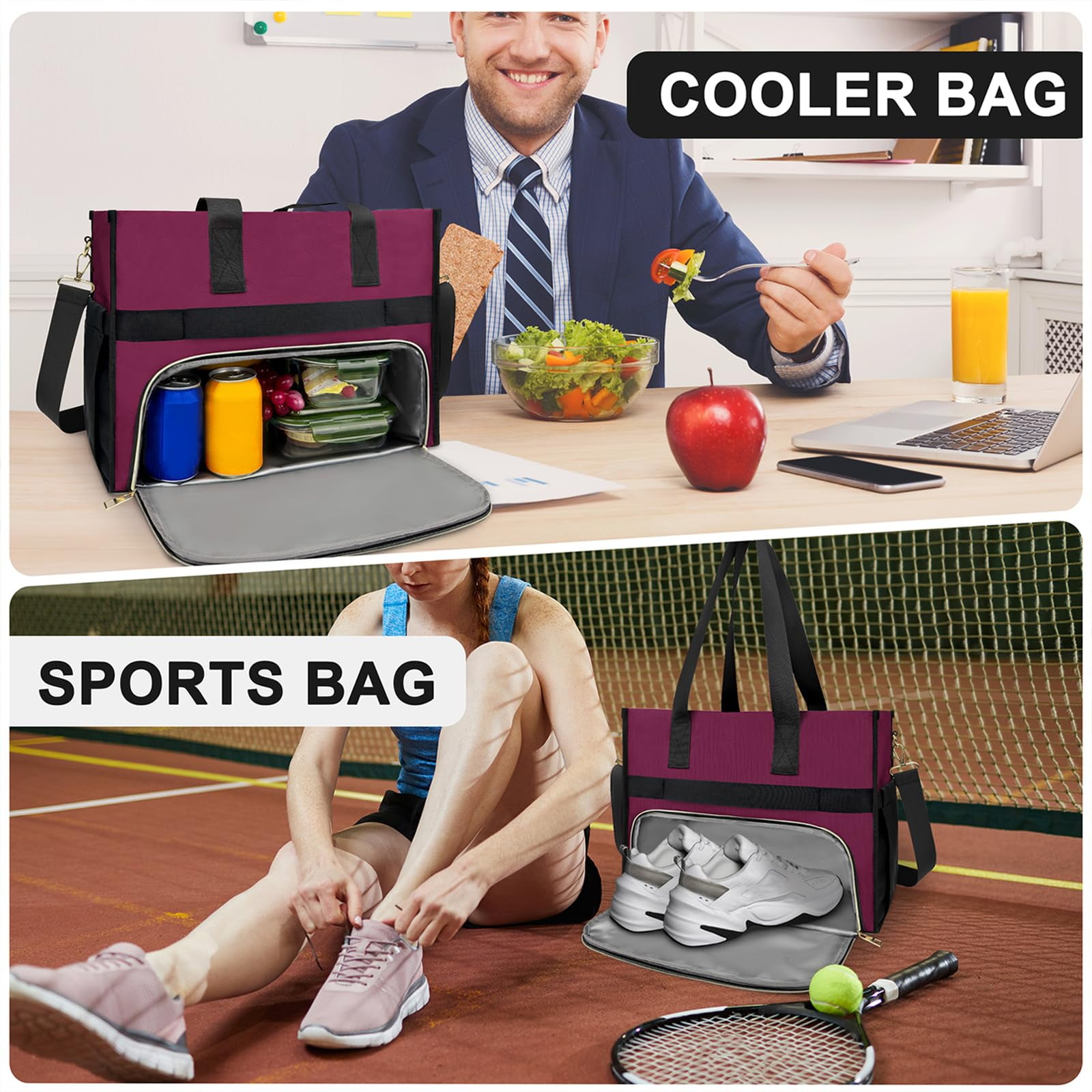 Pasman Female Polyester Reusable Lunch Totes