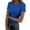 Blue-c, variant on Womens Basic Ribbed T Shirts Summer Short Sleeve Solid Color Round Neck Slim Sexy Tees Crop Fashion Y2K Tops