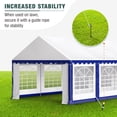 thumbnail image 4 of Summit Living 13'X26' Party Tent Outdoor Event Shelter Canopy with 8 Removable Sidewalls, White and Blue, 4 of 9