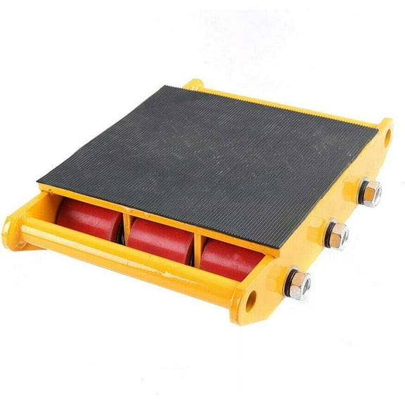 15T Machinery Mover Heavy Duty Machinery Skate Dolly with 9 Rollers Industrial Moving Skate Equipment for Transport of Heavy Machinery and Household Appliances