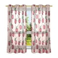 thumbnail image 6 of Yayeee Window Curtains Light Filtering 63"x42" Grommet Panel Pair Home Living Room Decor, Cherries Pattern, 6 of 7