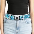 thumbnail image 5 of Buckle-Down Belt, Seatbelt Buckle Belt, Jazzy Wave Scribble White Teal Purple, 30 to 44 Inches, 5 of 9