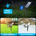 TSUN Blue Solar Spotlights, OIF8 4 LED Solar Landscape Outdoor