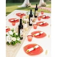 thumbnail image 6 of 350 Piece Red Dinnerware Set for 50 Guests, Fancy Disposable Plates, Include: 100 Red Rim Plastic Plates, 150 Silverwares, 50 Pre Rolled Napkins, 50 Cups for Party, Wedding, 6 of 13