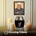 thumbnail image 4 of Yatskia Colorful Saxophone Decorative Large Memorial Urns for Human Ashes Adult Brother and Sister, Small Cremation Urn for Adult Ashes, (Monar 10 Inch and 3 Inch), 4 of 8
