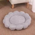 thumbnail image 6 of Moocorvic Small Cat Bed Mat Round 19.7'' Soft Warm Cat Pad with Pillow Around, Reusable Cat Desk Bed for Small to Medium Pet, 6 of 7
