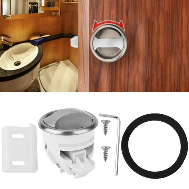 Practical Wide Application BathroomDoor Lock Dining Car Door Lock High Strength Yacht For Ships Toilet Bathroom Silver