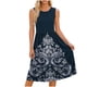 thumbnail image 1 of Vestido Largo de Manga Larga para Mujeres Casual sin Posicionamiento Impreso sin Mangas Suelto con Cuello Redondo Y Bolsillos, Vestido de Poliéster Elástico Suave para Uso Diario, 1 of 7