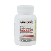 GeriCare Non-Aspirin Pain Relief Tablets, 325 mg, 100 Count