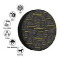 thumbnail image 4 of Rateoe Retro Excavator Pattern Tire Cover Wheel Protectors Weatherproof Wheel Covers Universal Fit for Trailer Rv SUV Truck Camper Travel Trailers Accessories-14 inch, 4 of 6