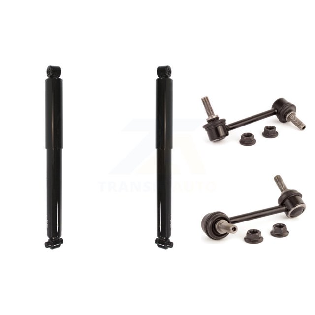 Transit Auto Rear Shock and TOR Link Kit for Car Chevrolet GMC Trailblazer Envoy XL EXT SSR Oldsmobile Bravada XUV Isuzu Ascender - Left Right Side (Driver Passenger) KSS-107349
