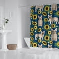 thumbnail image 2 of French Bulldog Sunflowers Floral Shower Curtain 72"x72" ,Bathroom Decorative Shower Curtains Set with 12 Hooks,Modern Waterproof Washable Shower Curtain, 2 of 6