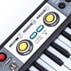 thumbnail image 5 of Teclado de piano para niños 37 teclas Teclado electrónico Juguetes educativos - Negro, 5 of 8